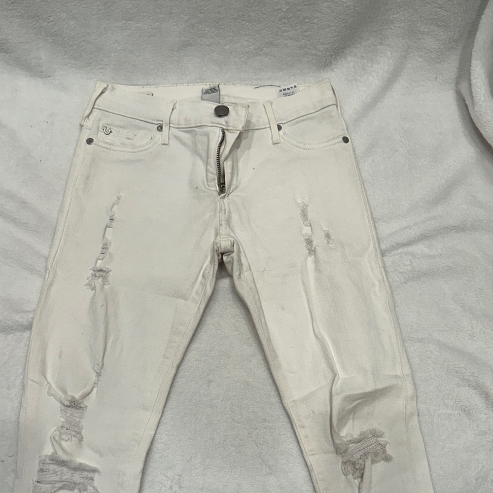 True Religion Off-White Denim